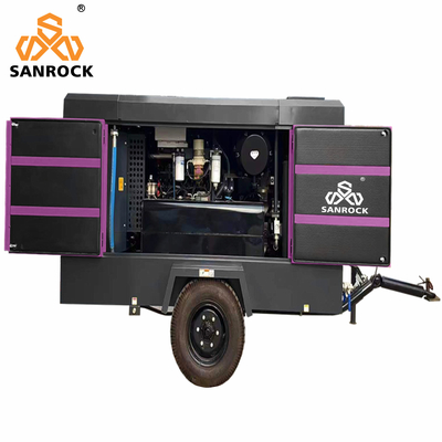 High Pressure Portable Screw Air Compressor for Mining Applications