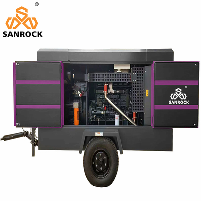 High Pressure Portable Screw Air Compressor for Mining Applications