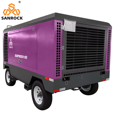 Diesel Driven Screw Air Compressor High Pressure Portable Mining Screw Air Compressor