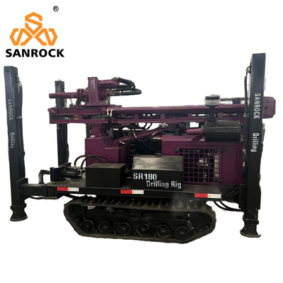 Hydraulic Water Well Drilling Rig Equipment 180m Deep Portable Water Well Drill Machine