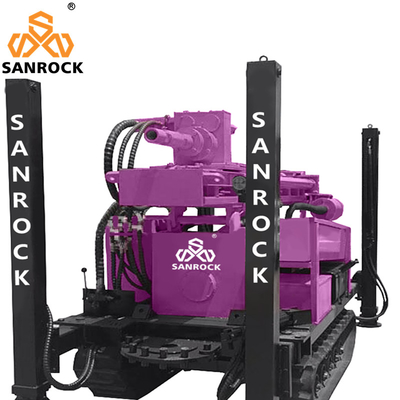 2.5km/h Travelling Speed Hydraulic Water Well Drilling Rig with BW160/10 Mud Pump