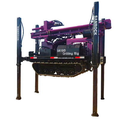 180m Drilling Depth Portable Water Well Drilling Rig for Deep Drilling