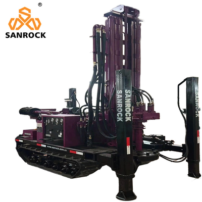 2.5km/h Travelling Speed Hydraulic Water Well Drilling Rig with BW160/10 Mud Pump