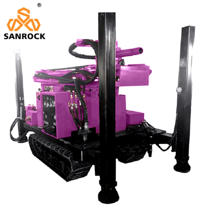 Hydraulic Borehole Drilling Machine Yunnei Engine Crawler Water Well Drilling Rig 4800 KG