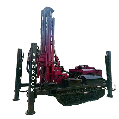 Hydraulic Borehole Drilling Machine Yunnei Engine Crawler Water Well Drilling Rig 4800 KG