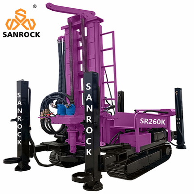 6000 KG Portable Hydraulic Water Well Drilling Rig for Drilling Diameter 140-320 mm