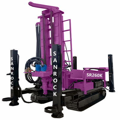 Crawler Water Well Drilling Rig Hydraulic Borehole Drill Machine With 3.0m Drill Rod