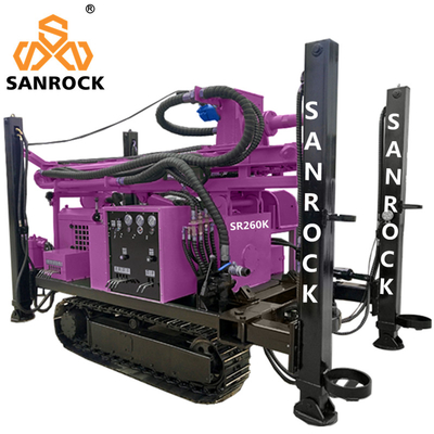 Crawler Water Well Drilling Rig Hydraulic Borehole Drill Machine With 3.0m Drill Rod