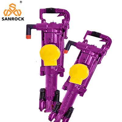 Hand Held Air Leg Jack Hammer Pneumatic Rock Drill YT24 Small Rock Drilling Machine