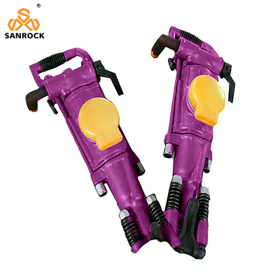Low Air Consumption Portable Mining Pneumatic Rock Drill Air Leg Jack Hammer Breaker