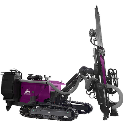 Top Hammer Hard Rock Mining Hydraulic DTH Drill Rig with 22kw Max.Impulse Power