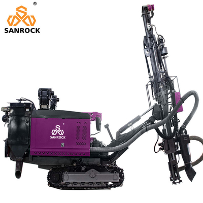 Travelling Speed 1.5-3 km/h Hydraulic DTH Drilling Rig for Blasting Hole Drilling
