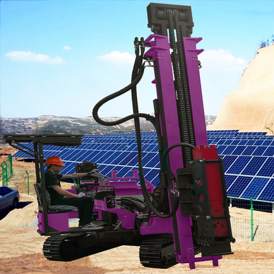 Multifunction Pile Driver Machine Portable Solar Pile Ramming Machine Ground Screw Pile Driver For Sale