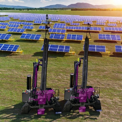 Solar Pile Driver Machine Photovoltaic Hydraulic Pile Drilling Rig Ground Screw Pile Driver
