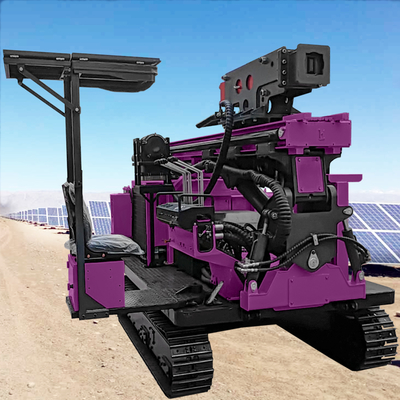 Multifunction Pile Driver Machine Portable Solar Pile Ramming Machine Ground Screw Pile Driver For Sale
