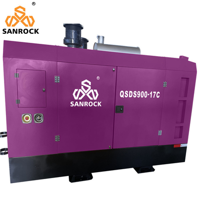 Small Rotary Screw Air Compressor Portable and 17bar Cooling Method Air or Water Cooled