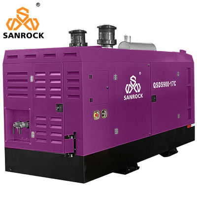 Small Rotary Screw Air Compressor Portable and 17bar Cooling Method Air or Water Cooled