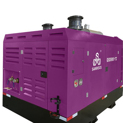 Small Rotary Screw Air Compressor Portable and 17bar Cooling Method Air or Water Cooled