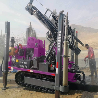 Deep Water Drilling Equipment Crawler Water Well Drilling Rig with Hydraulic Controlling System