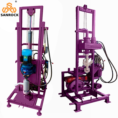Trailer Mounted Water Well Drilling Rigs 120m Deep Portable Water Well Drilling Machine