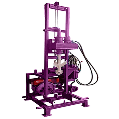 Hydraulic Trailer Mounted Water Well Drilling Rig for Drilling Depth of 120m and 200 KG Capacity