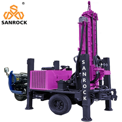 Hydraulic Water Well Drilling Rig with 10-35m/h Penetration Rate and Diesel Engine