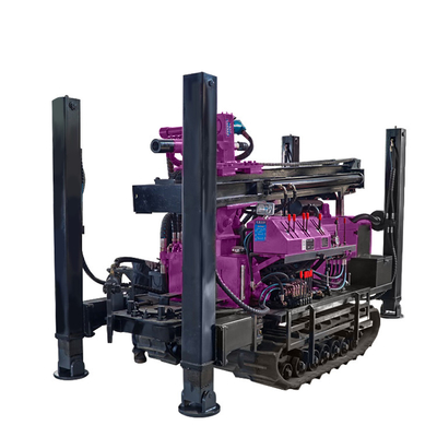 Drilling Depth 180m Water Well Drill Rig Crawler Borehole Drilling Machine