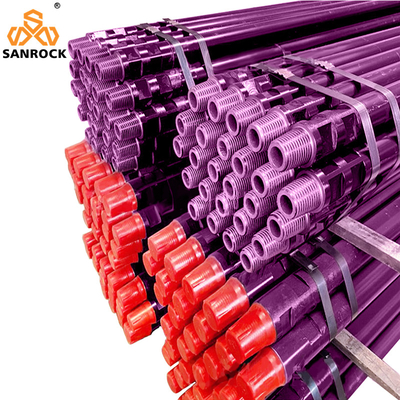 API Thread Drill Rod Nitriding Treatment DTH Drilling Pipe 76mm 3m Mining Drilling Rod