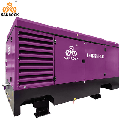 Lubricated Screw Air Compressor Portable Rotary Screw Air Compressor Machine Mining Air Compressor