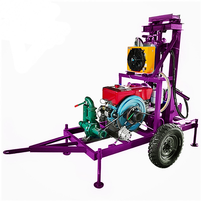 High Drilling Efficiency Portable Water Well Drill Machine for Rotary Drilling Operation
