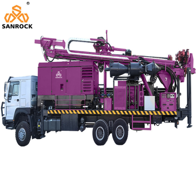 Truck Mounted Reverse Circulation Drilling Machine High Drilling Efficiency Exploration RC Drilling Rig