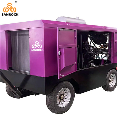 Portable Screw Air Compressor Machine Power 194kw Mining Screw Air Compressor Diesel Air Compressor