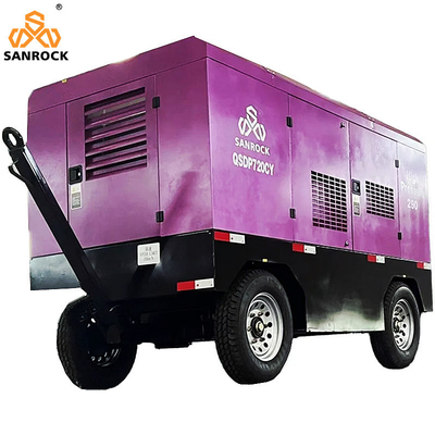 Portable Screw Air Compressor Machine Power 194kw Mining Screw Air Compressor Diesel Air Compressor