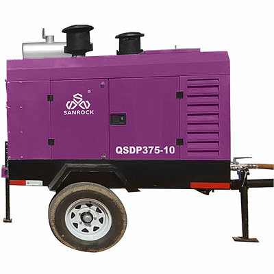15HP Rotary Screw Air Compressor Diesel Driven Mobile Single Screw Air Compressor