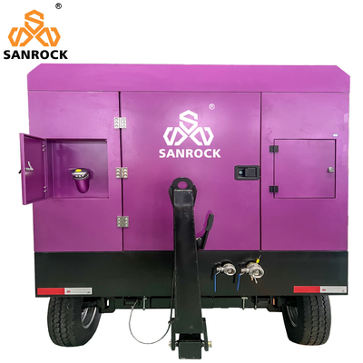 Rotary Screw Type Air Compressor Speed 2200rpm Portable Screw Air Compressor Mining Air Compressor Machine