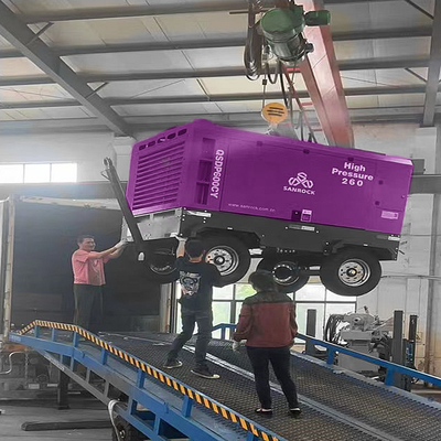 Portable Rotary Screw Type Air Compressor High Efficiency Screw Air Compressor Small  Air Compressor Machine