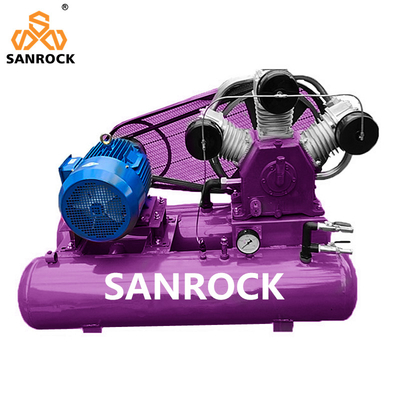 Piston Air Compressors Machine Belt Driven Air Compressor With Tank Industrial Commercial Air Compressors