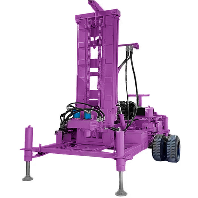 Water Well Drilling Machines Rotation Torque 3500 N.m Trailer Mounted Drilling Rig Small Water Well Drilling Rig