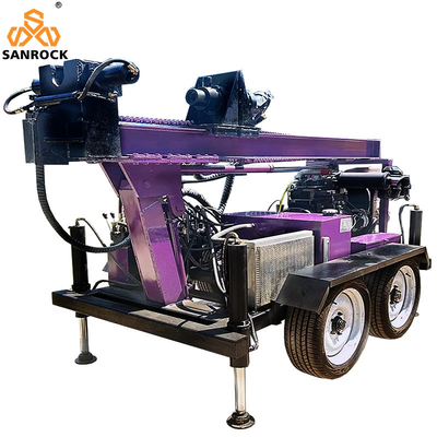 Fast Drilling Speed Portable Water Well Drilling Machine with Diesel Engine and Deep Drilling Capability