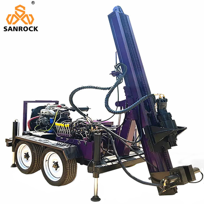 Tractor Mounted Water Well Drilling Rig Power 60KW Portable Water Well Drilling Equipment