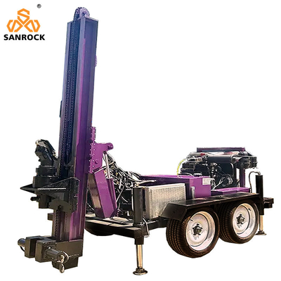 Water Well Drilling Machines Rotation Torque 3500 N.m Trailer Mounted Drilling Rig Small Water Well Drilling Rig