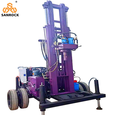 Fast Drilling Speed Portable Water Well Drilling Machine with Diesel Engine and Deep Drilling Capability
