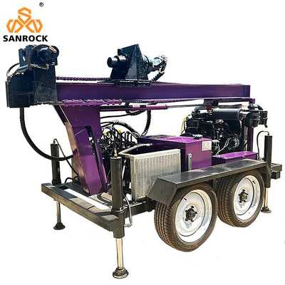 Water Well Drilling Rig Machine Power 78KW Water Borehole Drilling Equipment Portable Well Drilling Rig