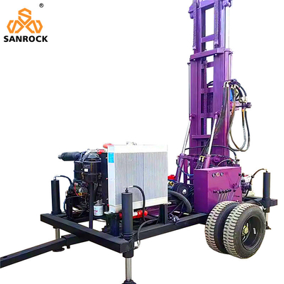Manufacturers Deep Well Drilling Machine Trailer Mounted Drilling Rig Small Water Well Drilling Rig
