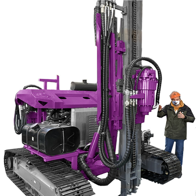 Pile Driving Equipment Groundwork Solar Pile Drilling Rig Hydraulic Screw Pile Driver