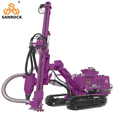 Hard Rock Borehole Drilling Machine Power 93kw Surface Drill Rigs Mining Crawler Drilling Rig