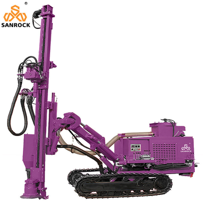 Hydraulic DTH Drilling Rig 50m Depth Blast Hole Portable Down The Hole Drilling Machine