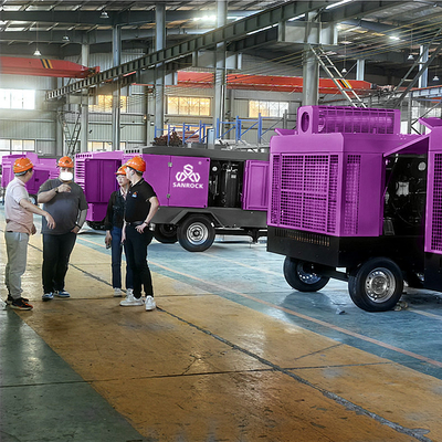 Rotary Screw Air Compressor Power 221 KW Low Noise Screw Air Compressor Machine
