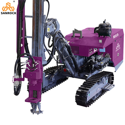 Surface Drilling Rig Crawler Borehole Drilling Rig Lifting Force 27KN Anchor Drilling Machine