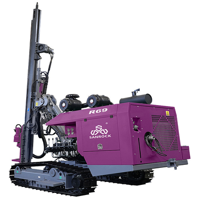 Hard Rock Drilling Machine Rotary Borehole 50m Depth Crawler Drilling Rig Equipment